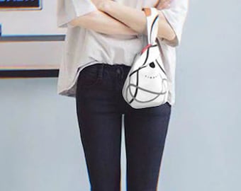 Japanese Knot Bag Wristlet – Handcrafted Canvas Wrist Bag