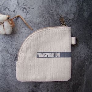 Strapazierfähige, dicke Geldbörse aus Canvas - Brieftasche - Minimalistische Geldbörse - Geldbörse mit Reißverschlüssen