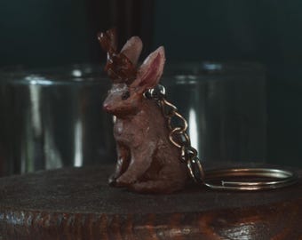 Llavero de críptido Jackalope