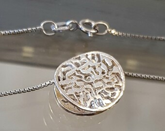 Shema Israel 925 Silver Pendant Necklace: Jewish Prayer Jewelry