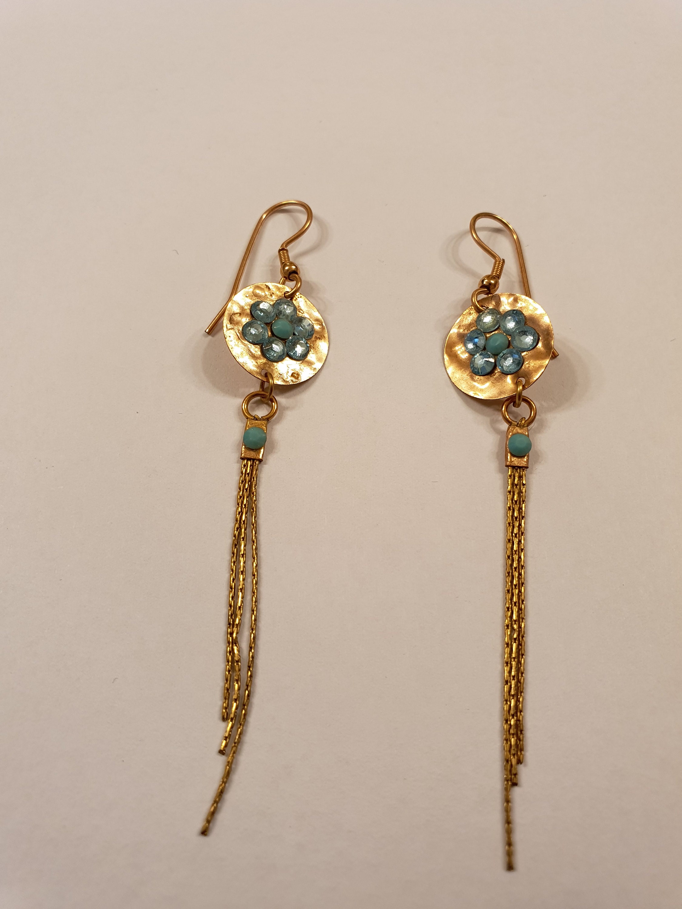 Gold Filled Earrings, Dangle Flower Earrings, Dangle Earrings, Gold