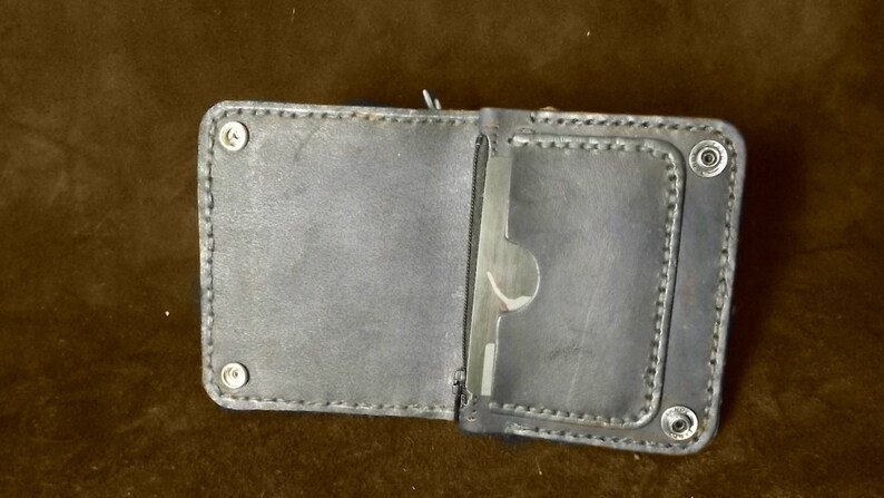 billfold black stingray bifold Black bi-fold wallet stingray leather with snap closure