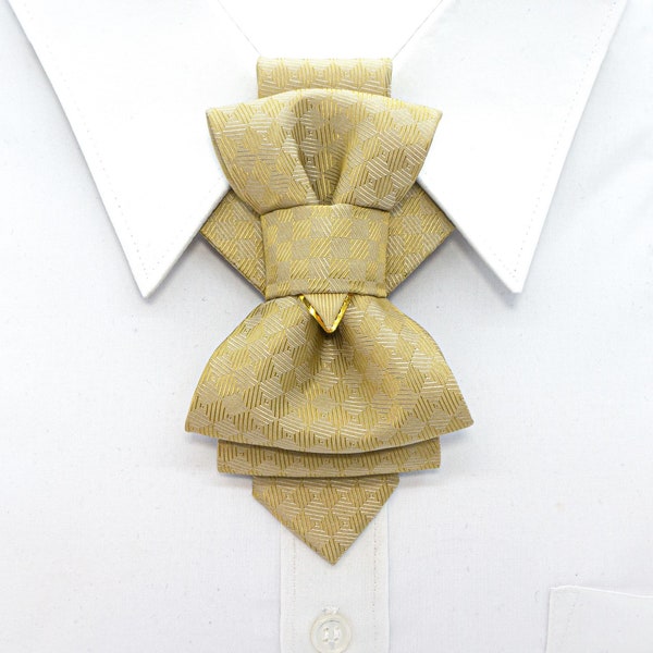 Corbata amarilla para elegante, Bo wtie de boda, Corbata única para el novio, Corbata unisex elegante, Corbata única "Linden Blossom"