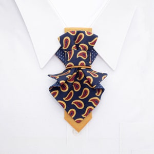 Jabot ladys tie, Unique necktie for women, womens tie accessorie with Paisley, Elegant and stylish high quality neckwear For Women