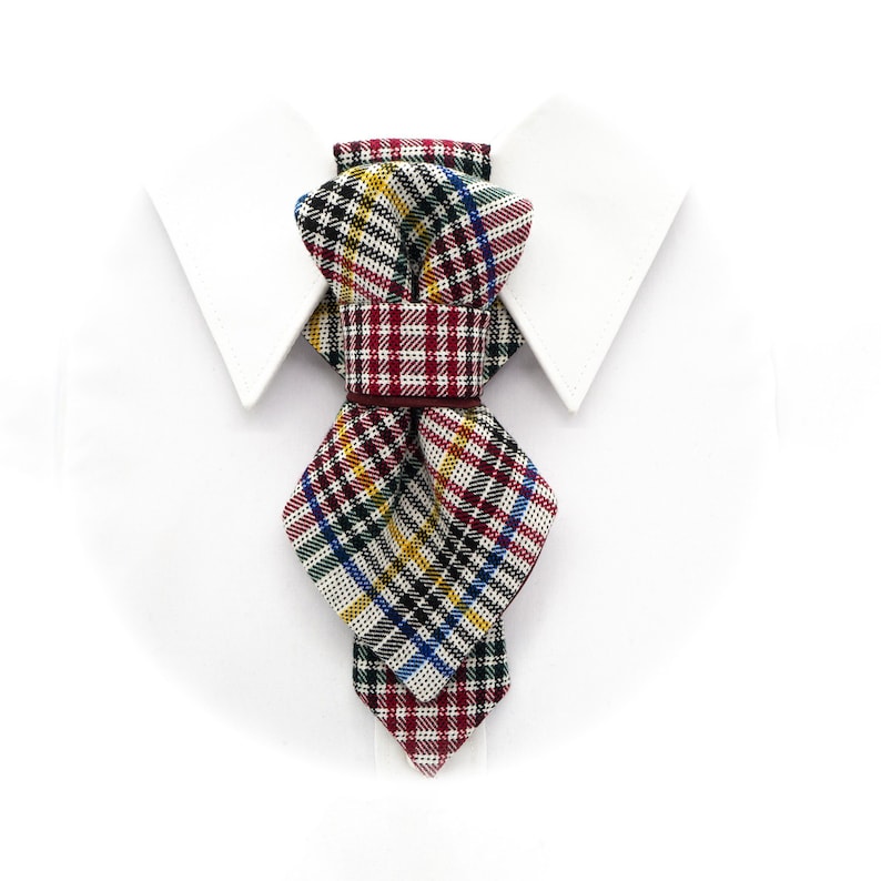 Sand Plaid Vertical Bow Tie, Unisex Pre-tied Tie, Handmade Statement ...
