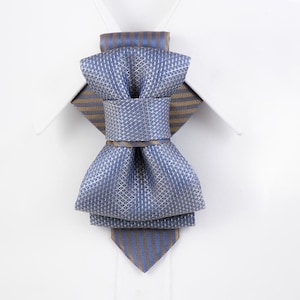 Grey Bow Tie, Hopper tie, Wedding bowtie, Tie for stylish created by Ruty design image 2
