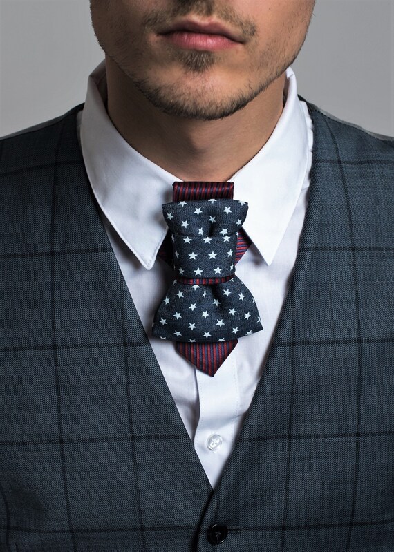Download Free Bow Tie With Stars American Bow Tie Bow Tie For Men Men Bow Etsy SVG Cut Files