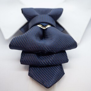 Original Elegant Blue Bow Tie Unique Blue Bowtie Deep Blue - Etsy