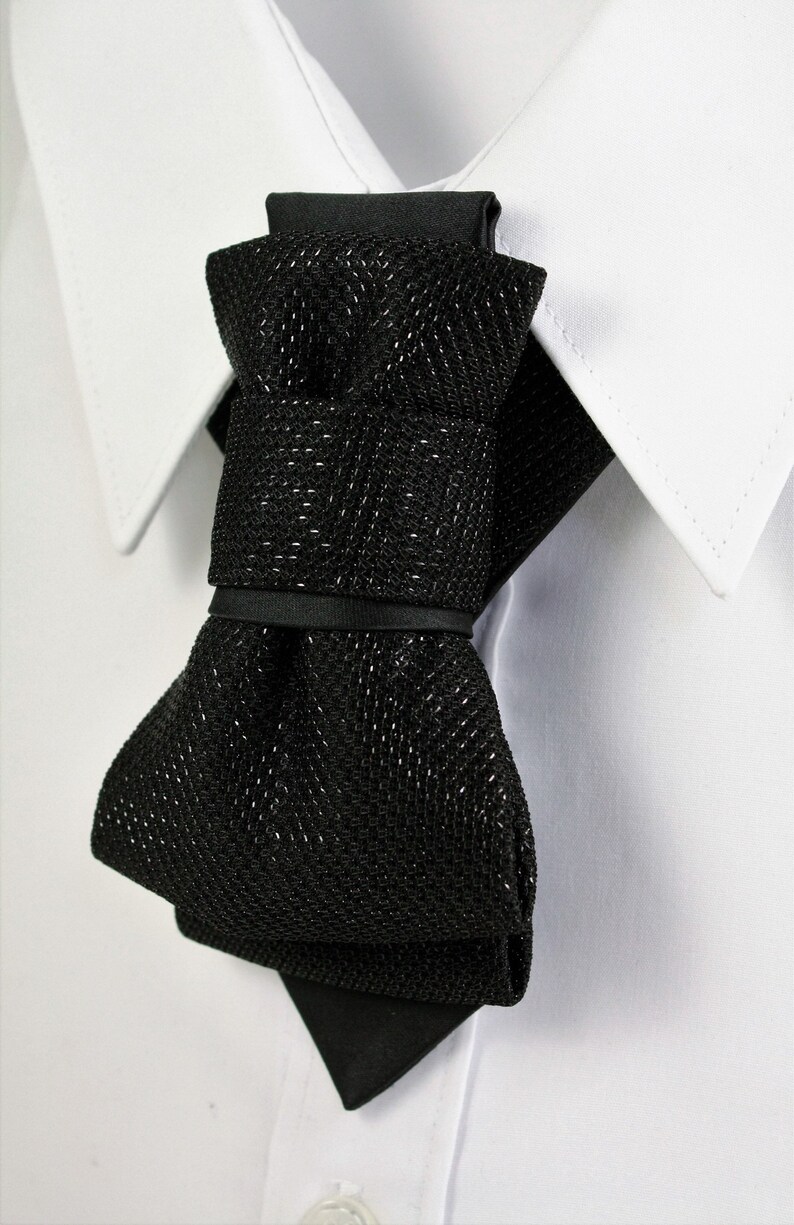 Party necktie Wedding bow tie Black tie Original bow tie Groom necktie