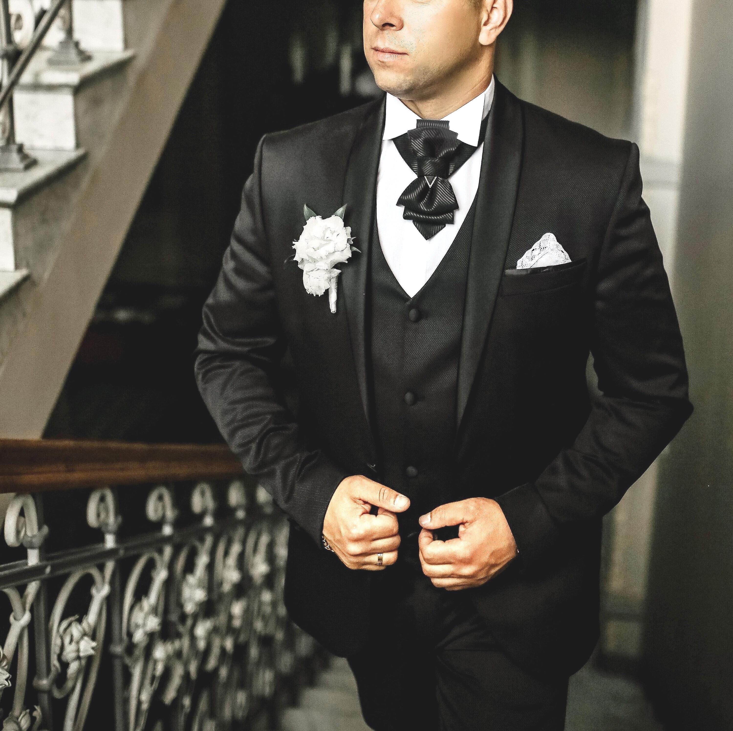 Fascia Da Smoking Uomo In Raso Nero - Regolabile, Per Camicie Formali - Foto 6