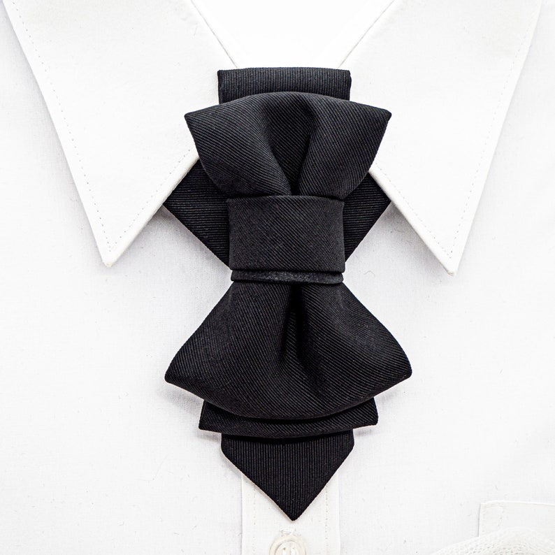 bow tie for men wedding black necktie for stylish cavaliers gift necktie for groom luxury accessory for mens suite unique design black tie, Very unique bow tie