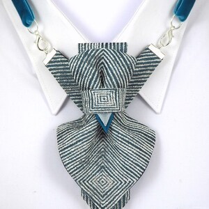 Gray neck tie for women, Stylish tie for girl and lady, Perfect gift for women, Unique and creative tie, Versatile neck accessorie for her