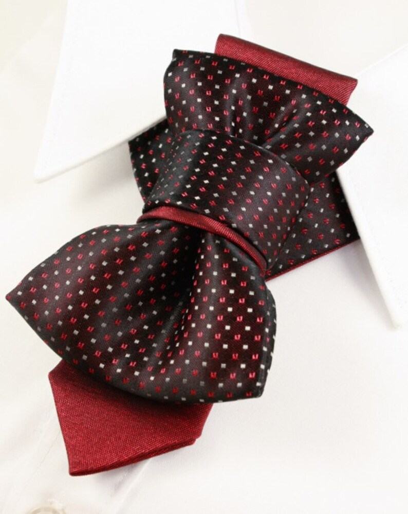 Bordo Bow Tie Red Tie Exclusive Tie Mens Necktie for Etsy