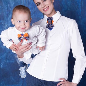 Bow ties for couple, Familly ties, Bow tie for women and men, Gift tie for a couple image 2