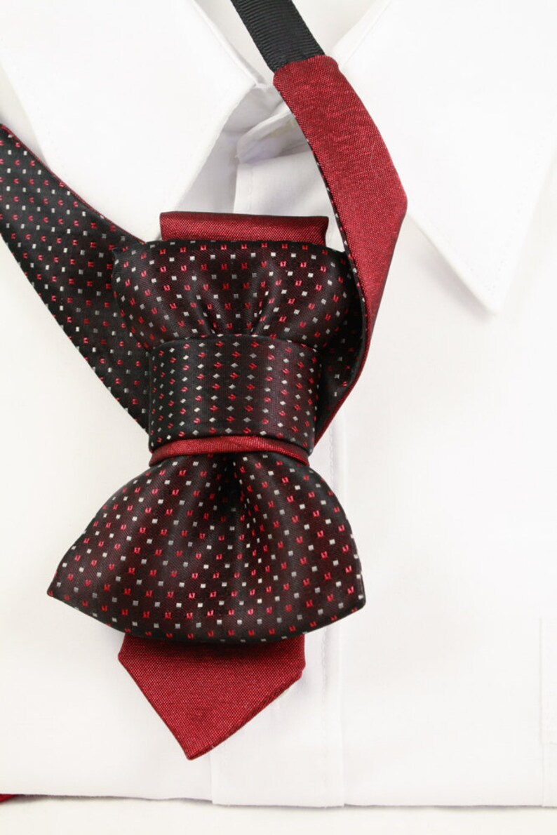 Bordo Bow Tie Red Tie Exclusive Tie Mens Necktie for Etsy