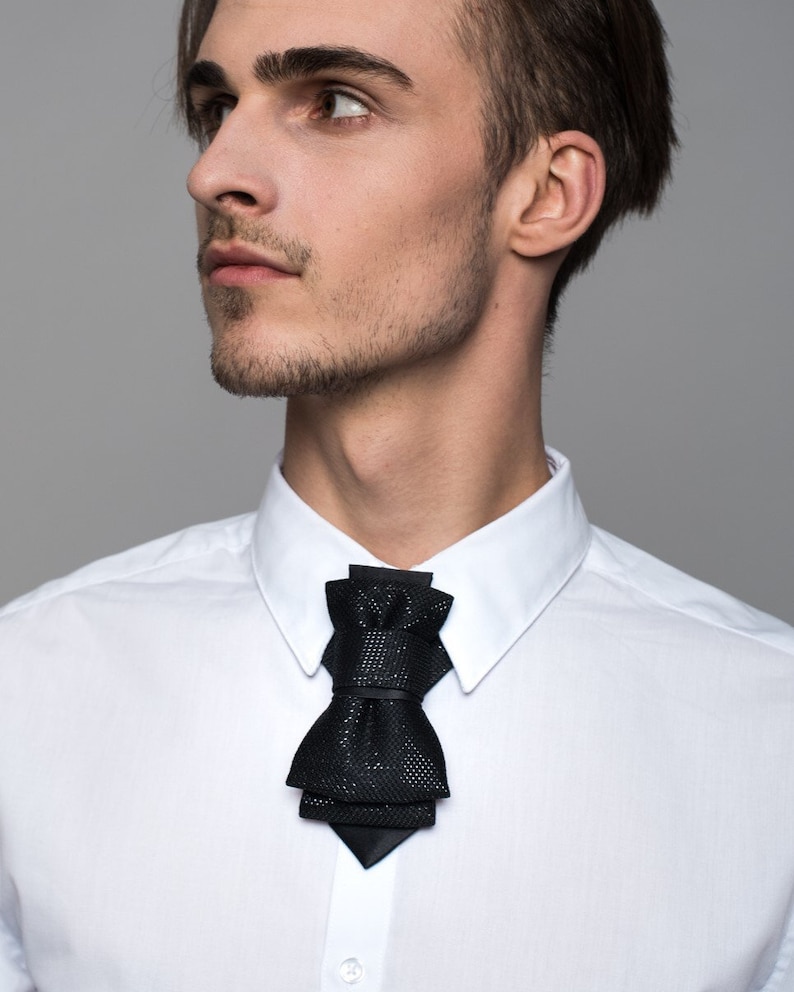 Party necktie Wedding bow tie Black tie Original bow tie Groom necktie