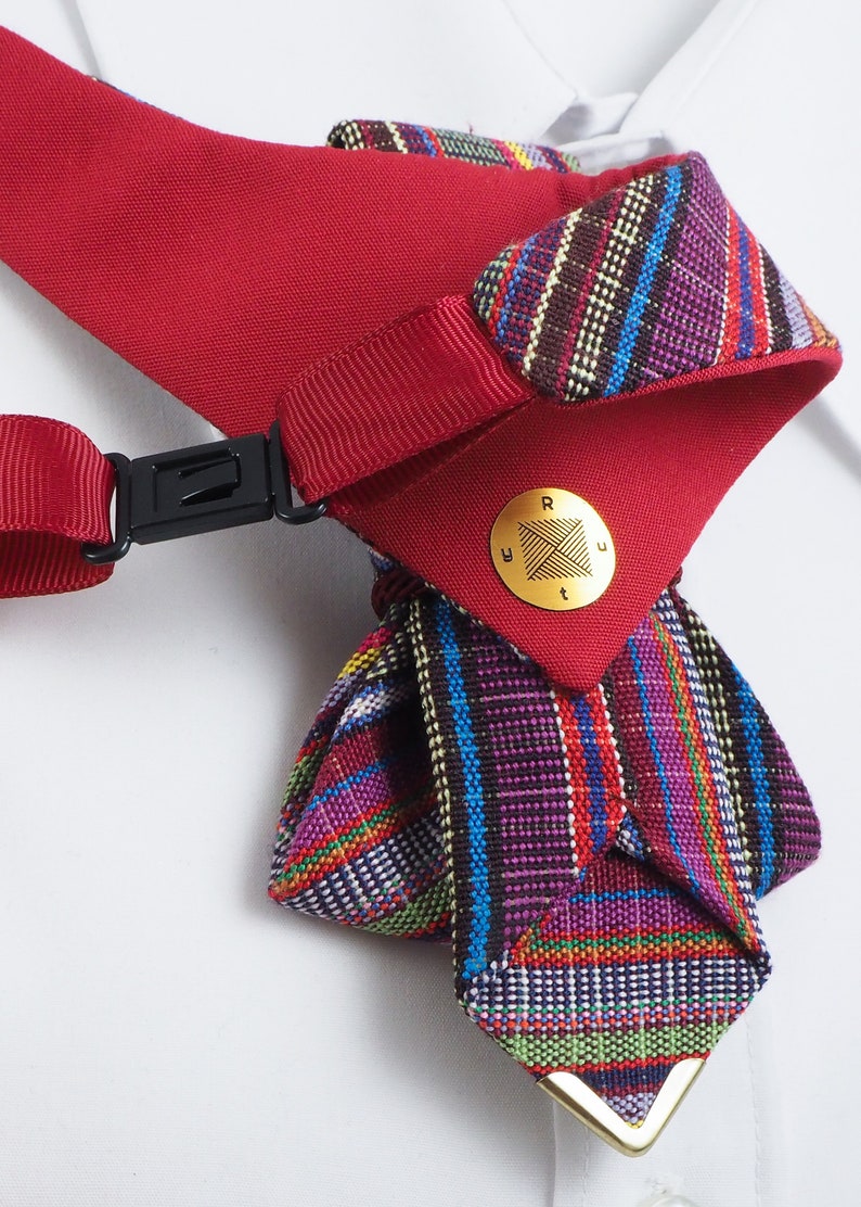 Colorful bow tie, Necktie for groom, Unisex bow tie, Tie for elegant men, Conversation starter tie, Complete Your Look with this Bow Tie