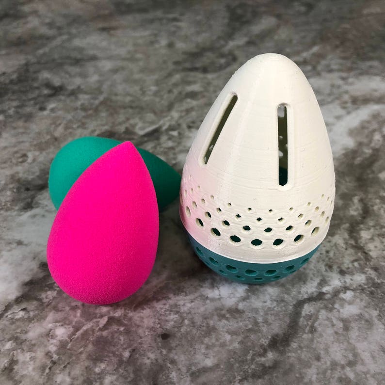 Beauty Blender Travel Case teal and White Etsy