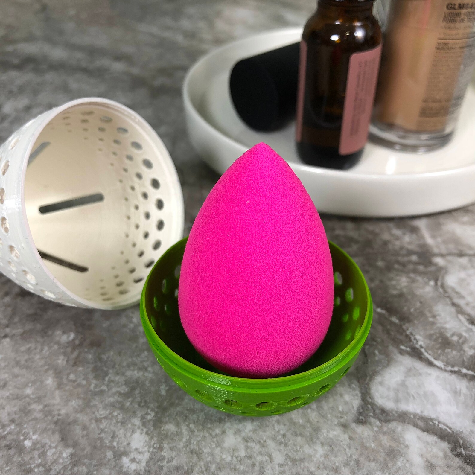 Beauty Blender Travel Case green and White Etsy