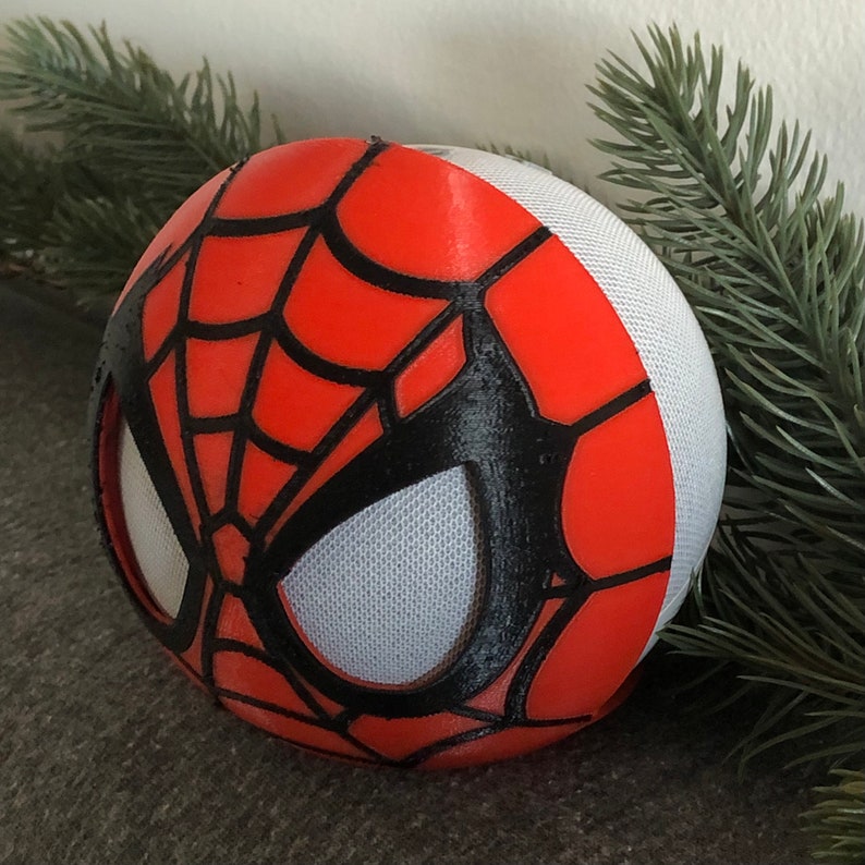 Amazon Echo Dot 4th Gen Stand Holder Spider-Man inspired accessory, home decor, smart home, gift, super hero, no way home image 4