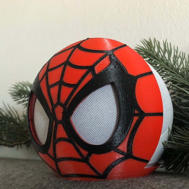 Amazon Echo Dot 4th Gen Stand Holder Spider-Man inspired accessory, home decor, smart home, gift, super hero, no way home image 3