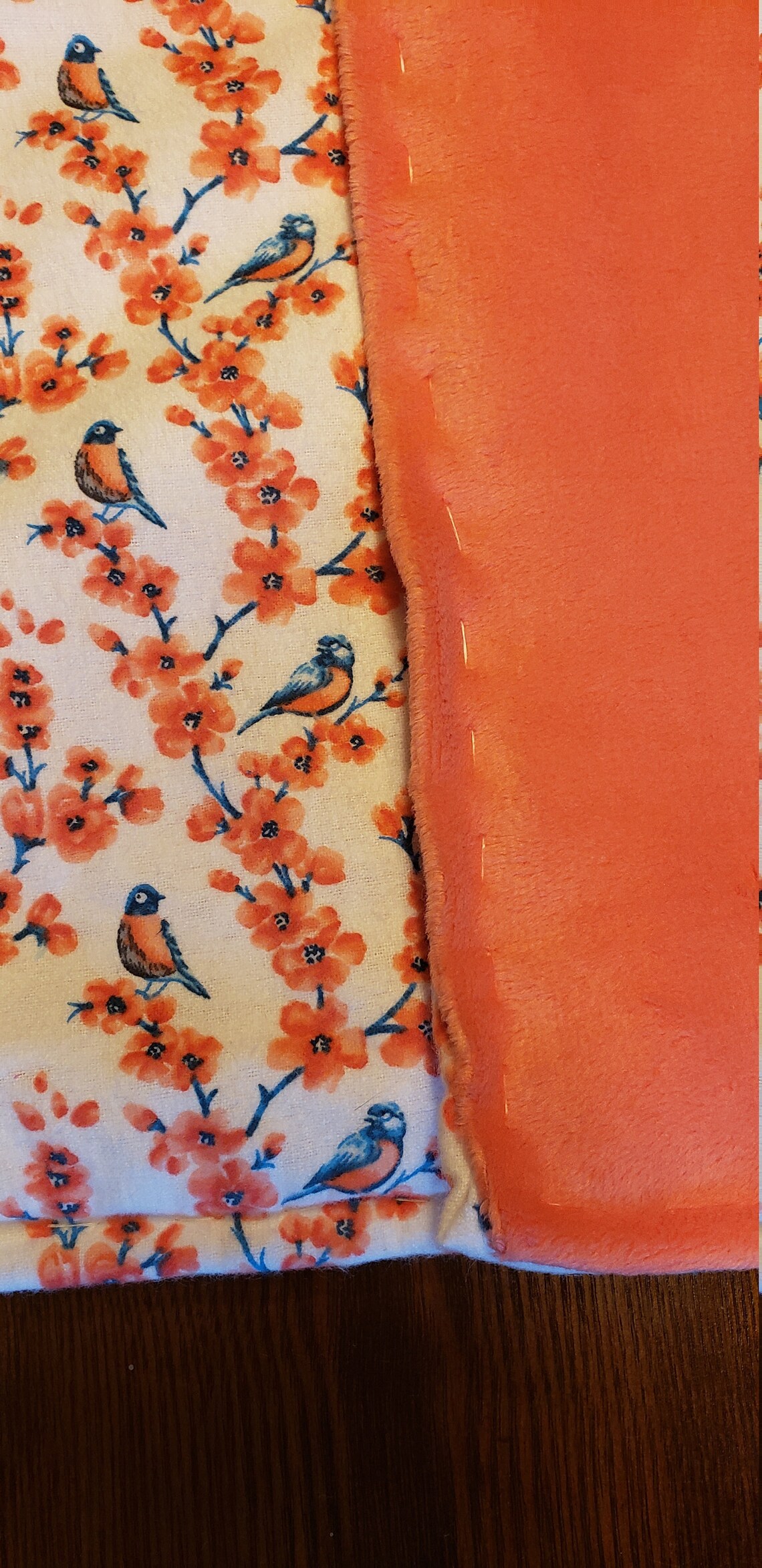 Girl Bird Blanket Bird Blanket Flower Blanket Baby Etsy