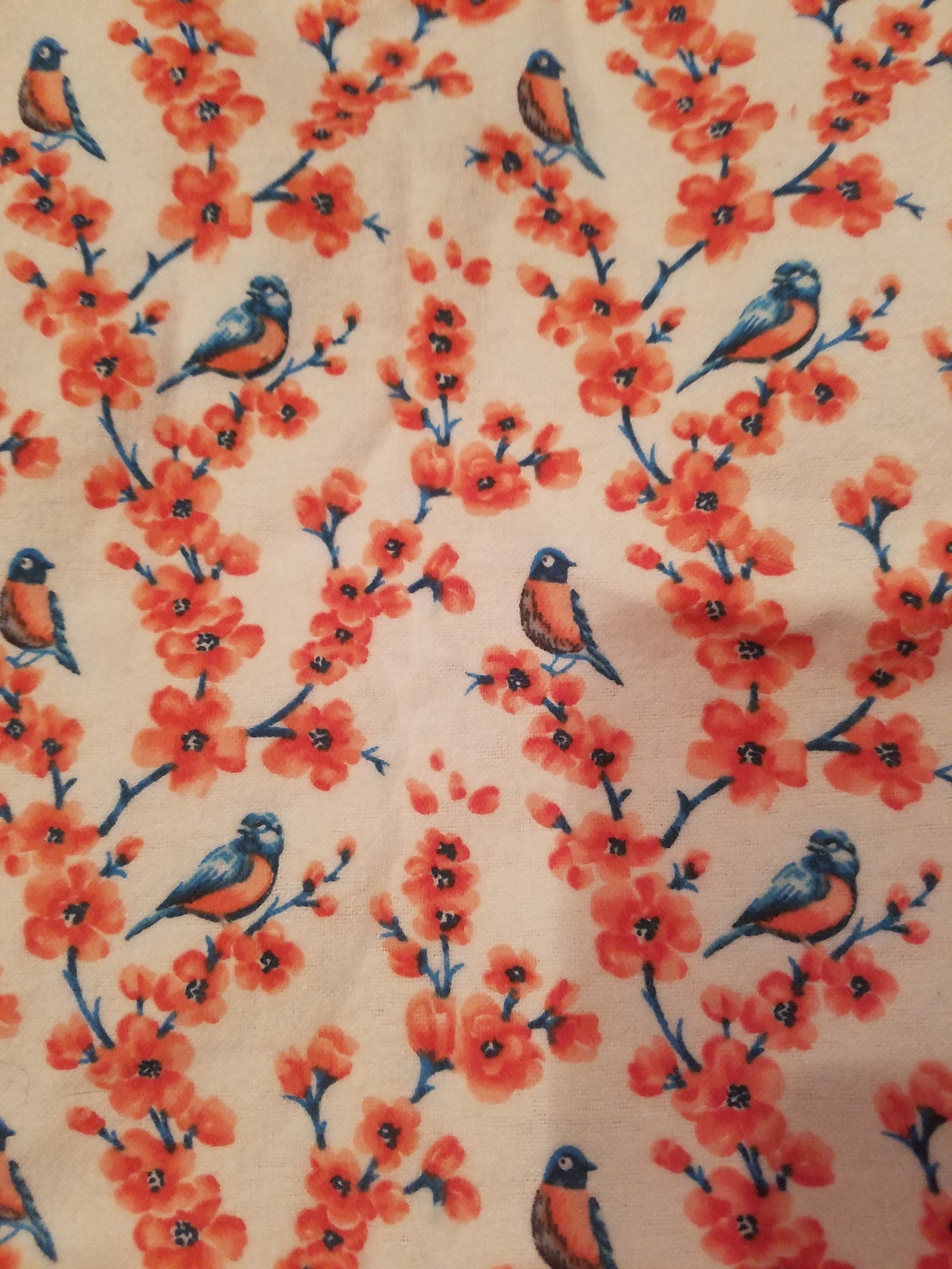 Girl Bird Blanket Bird Blanket Flower Blanket Baby Shower Gift Kids