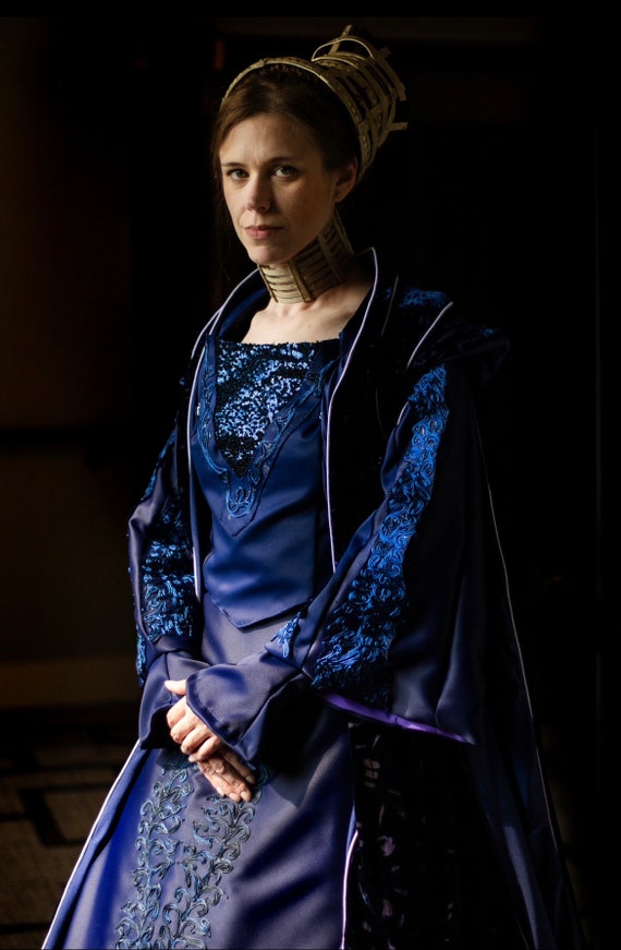 padme blue silk dress Costumes and Artwork: Steel Blue Nightgown