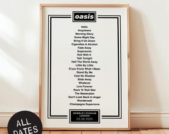 OASIS 1994年 ヴィンテージ ポスター フレーム付き Oasis - Definitely Maybe - 1994 Vintage Promo Poster Print