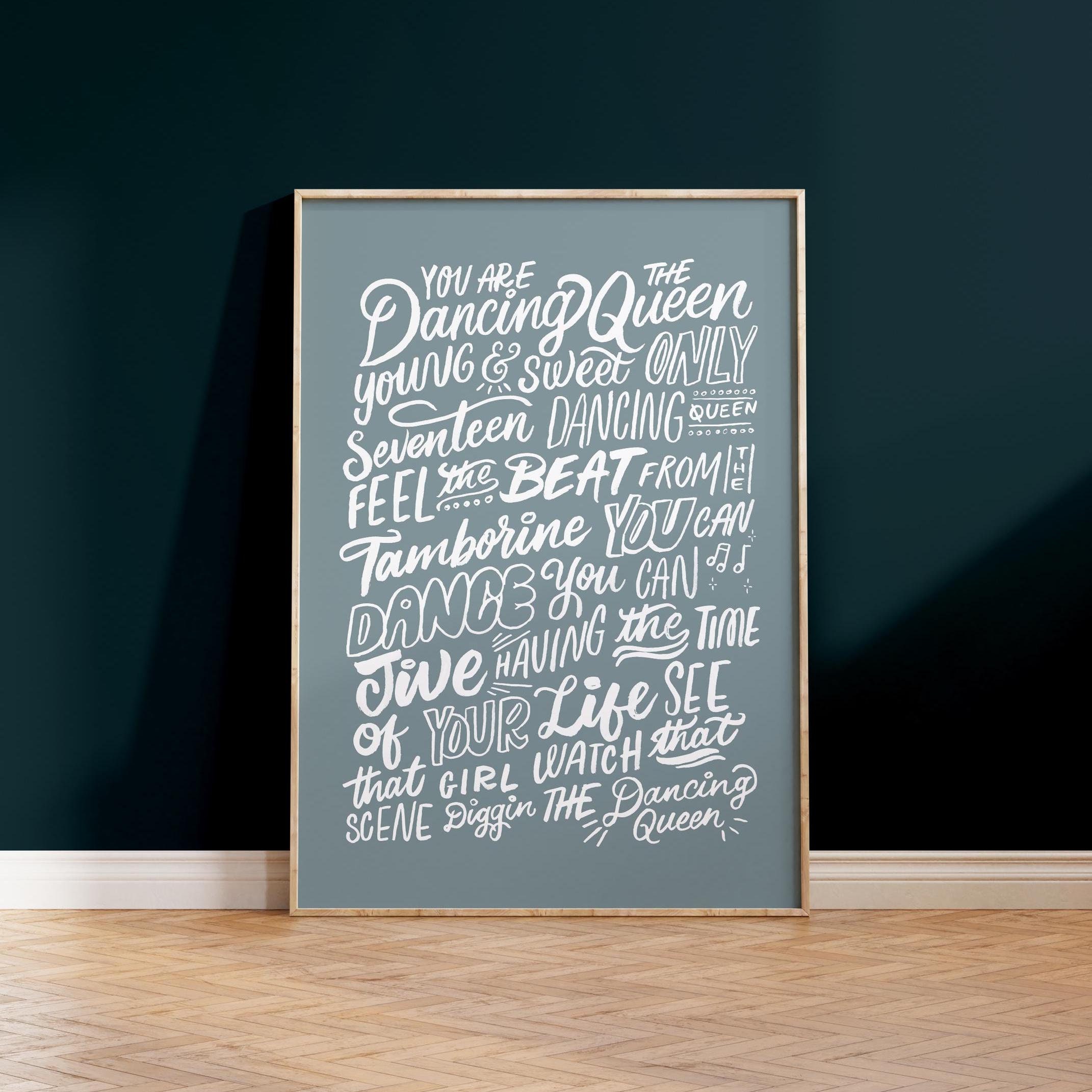 Personalised Song Lyrics Print • Song Lyric Gift, Music Gifts, Personalised wedding print, Custom Typography, Song Lyric Print, Music Poster