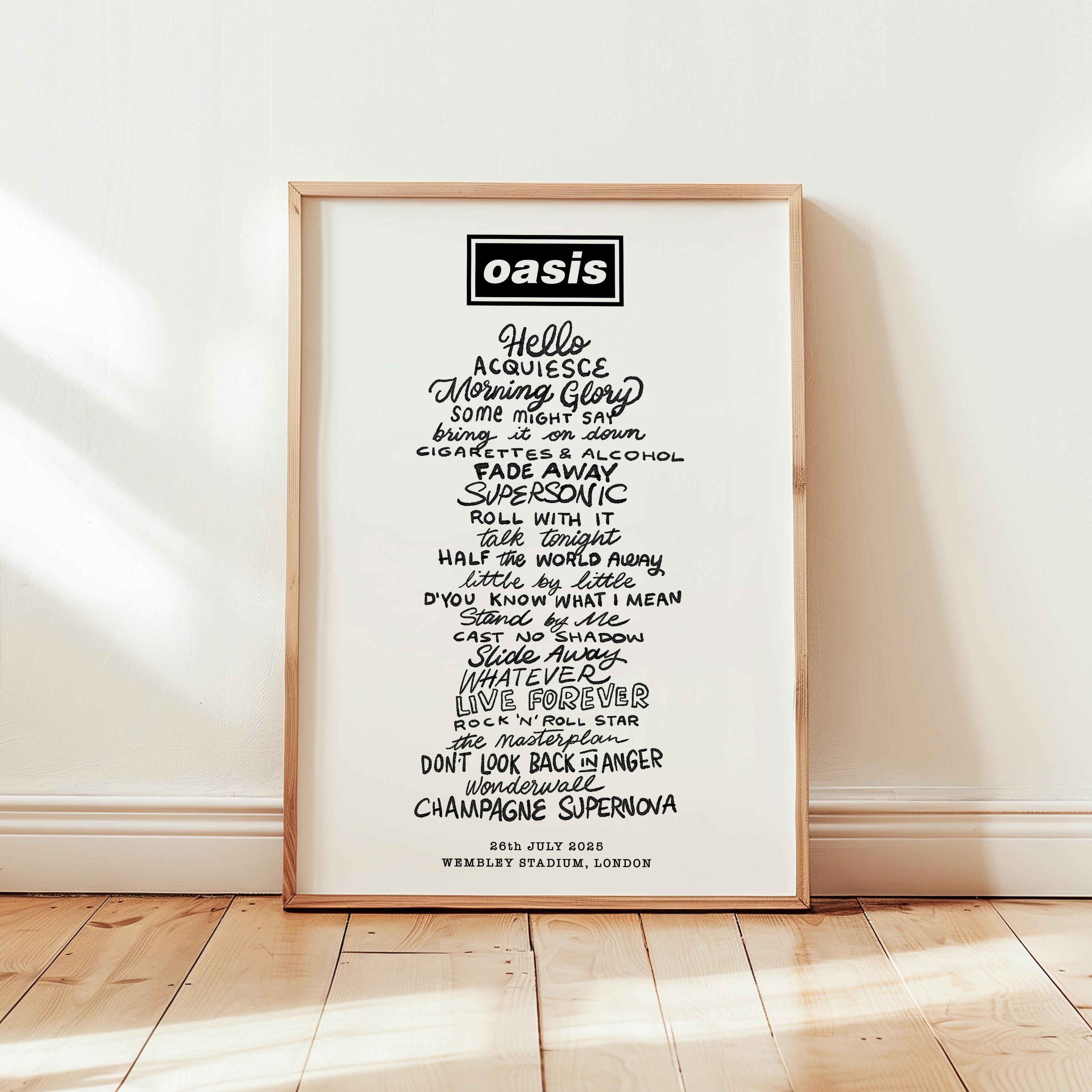 oasis ポスター Vintage Oasis 