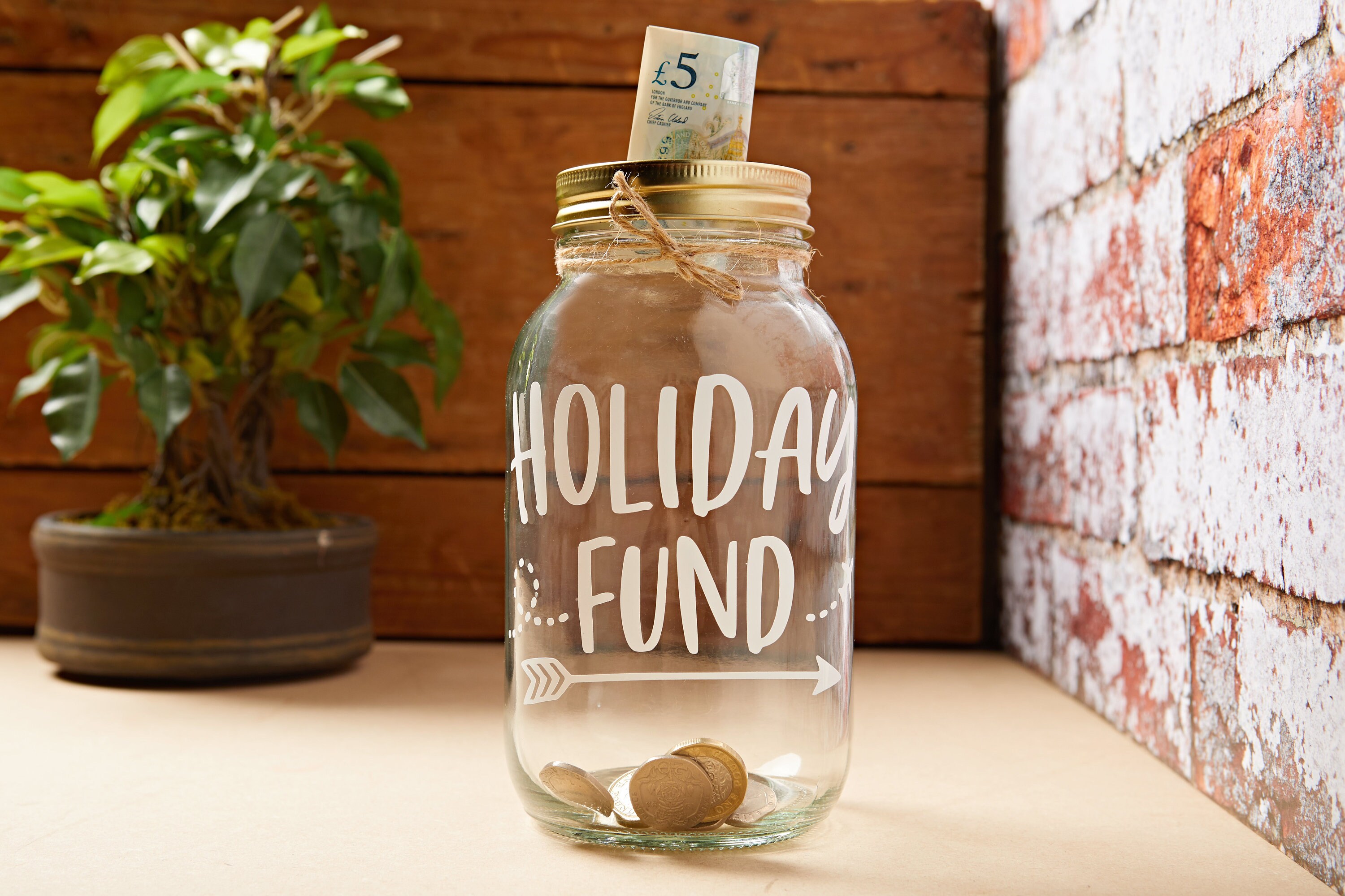 Holiday Fund // Piggy Bank // Vacation Fund // Travel Gift // Etsy