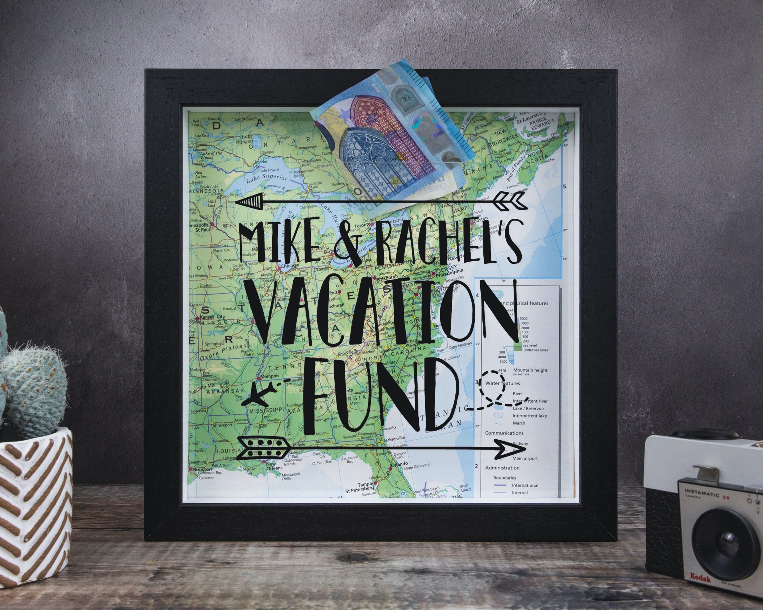 Personalised Vacation Fund // Couple Travel Gift // Etsy