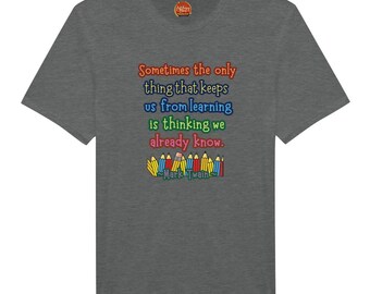 Wise saying tshirt, Teacher tshirt, school tshirt, learning tshirt, Mark Twain quote, wise quote tshirt, colorful font TShirt, humorous tee