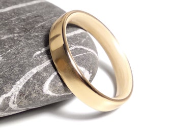 Brass and Bamboo wood ring, wood wedding band ring, engagement ring, men wooden ring, women ring, 5th anniversary ring, Handmade jewerly