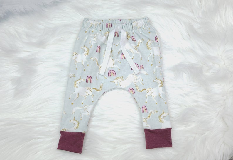 Rainbow Baby Organic Girl Clothes Unicorn Baby Baby Leggings Baby Pants Gold White Unicorn Pink Rainbow ORGANIC Unicorn Rainbow Pants