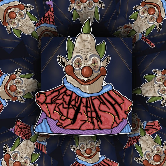 Jumbo "Killer Klowns" Die Cut Sticker Design | Bujo, Scrapbooking, Stickers, Hydroflask | CheyMarieArt