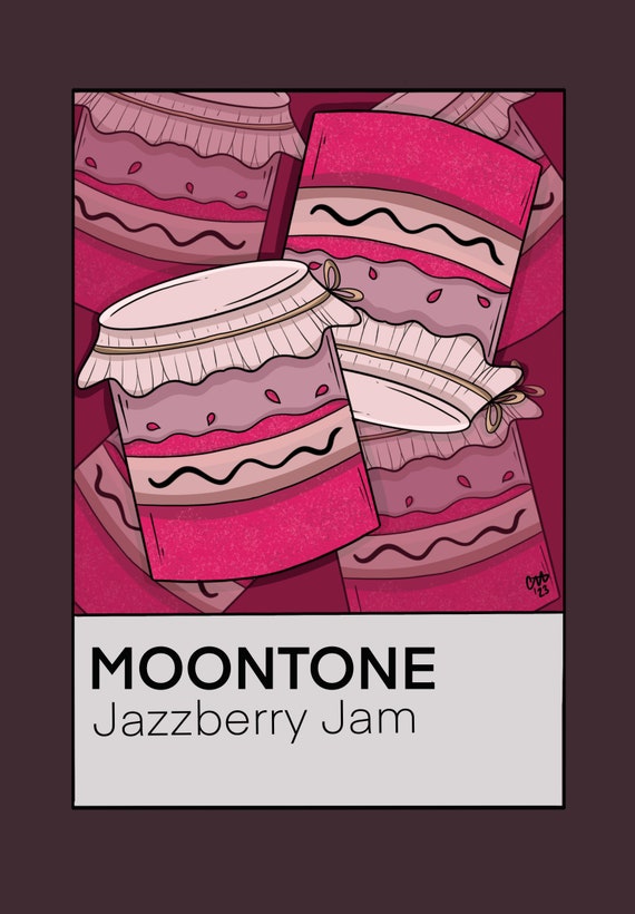 Jazzberry Jam Moontone 8x10 Print | Digital Art, StrawberryMoonCreatives