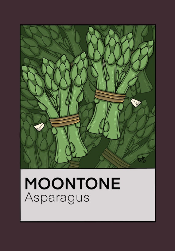 Asparagus Moontone 8x10 Print | Digital Art, StrawberryMoonCreatives