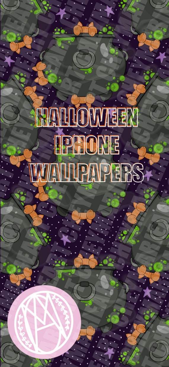 Halloween Orange Tabby's Brew iPhone Wallpaper | iPhone 11/12/12 Pro/12 Pro Max/13/13 Pro/ 13 Pro Max