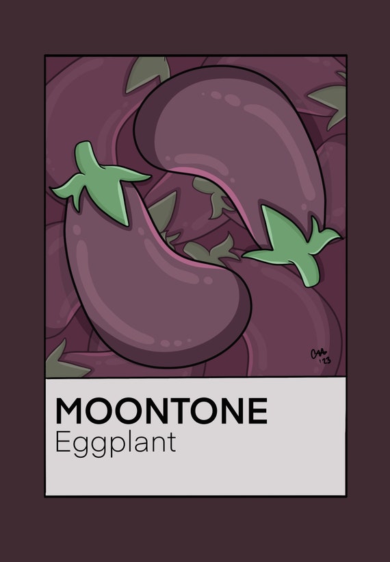Eggplant Moontone 8x10 Print | Digital Art, StrawberryMoonCreatives