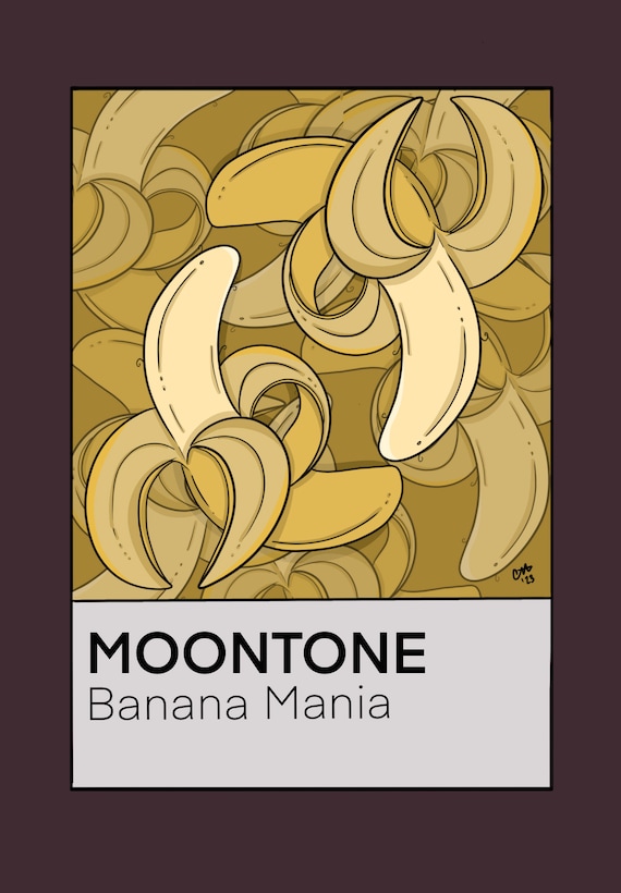 Banana Mania Moontone 8x10 Print | Digital Art, StrawberryMoonCreatives