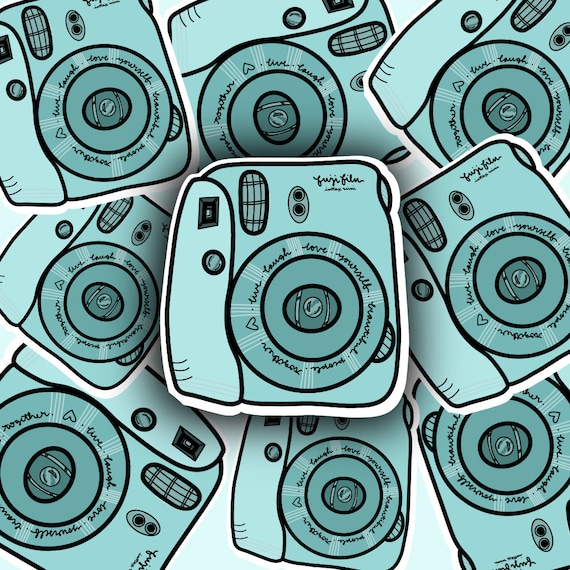Fuji Film Polaroid Die Cut Sticker | Hydroflask Planning Bujo Bullet Journaling Planners Laptop Artist Designs CraftsByCheymarie