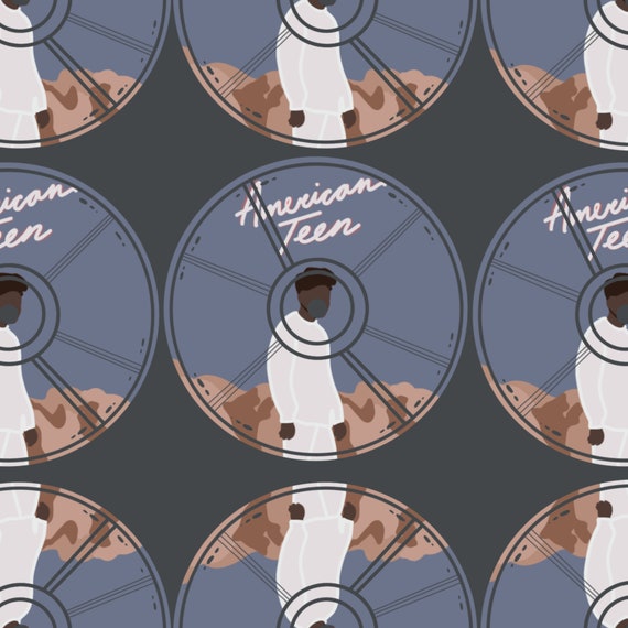 Khalid "American Teen" Album Cover Vinyl Die Cut Sticker Design | Bujo, Scrapbooking, Stickers, Hydroflask | CheyMarieArt