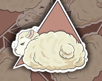 Sheep Zodiac "Fruits Basket" Glossy Vinyl Die Cut Sticker | Strawberry Moon Creatives