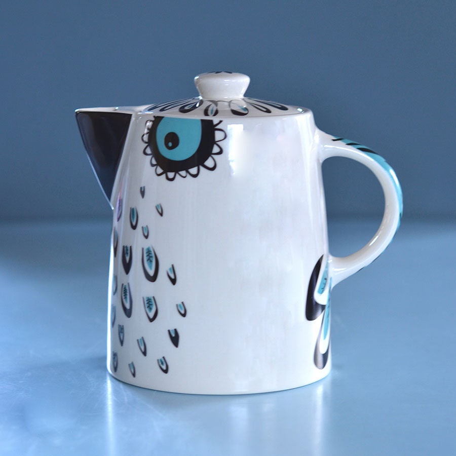 Handmade Ceramic Owl Teapot Designed in the UK by Hannah Etsy UK