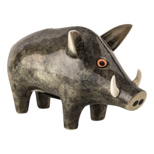 Handmade Ceramic Wild Boar Money Box by Hannah Turner