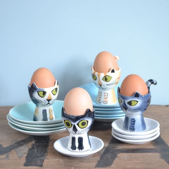 12 pcs Egg Cups Cartoon Egg Holders Soft Boiled Eggs Cups for Breakfast