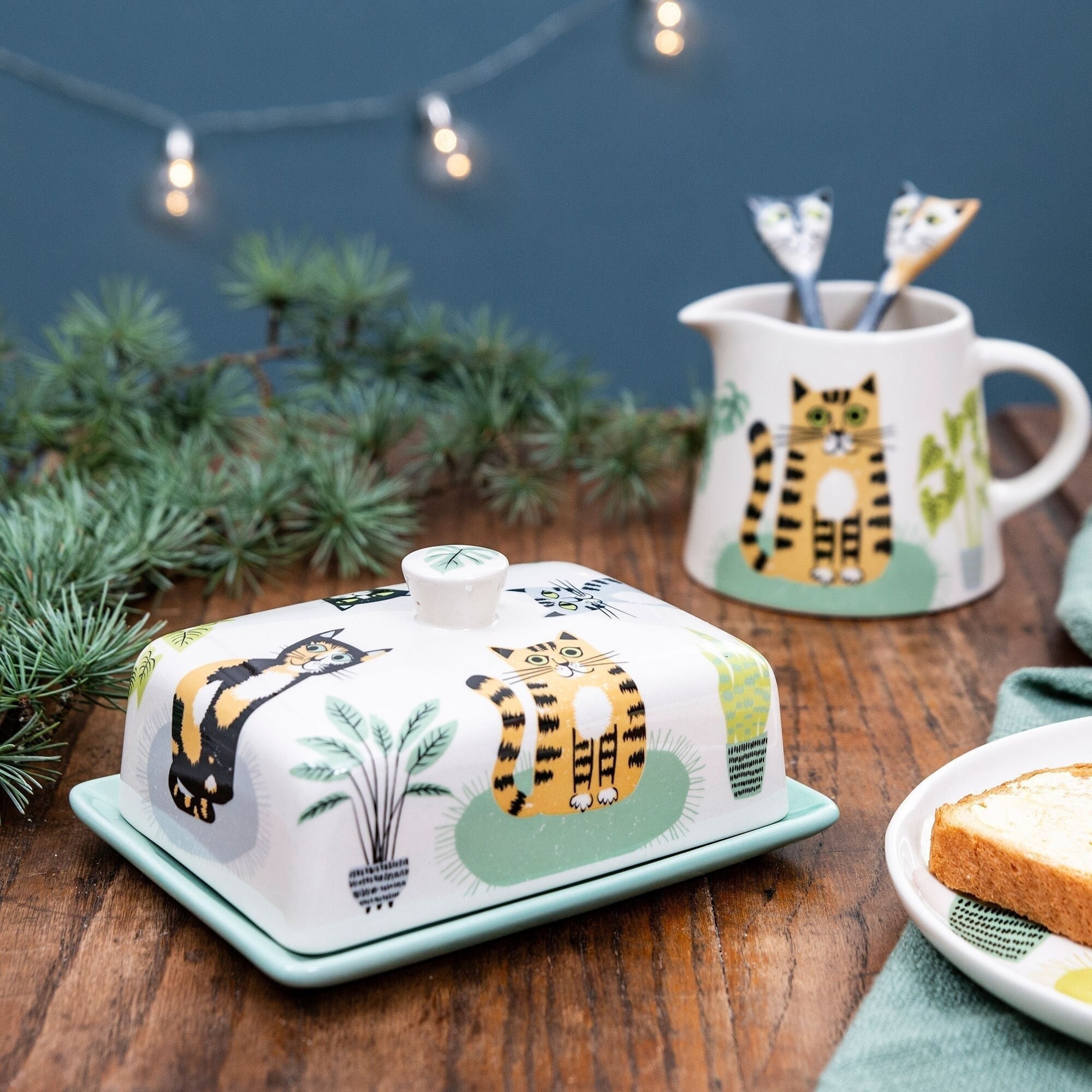 Handmade Ceramic Cat Butter Dish Designed in the UK by Hannah Etsy UK