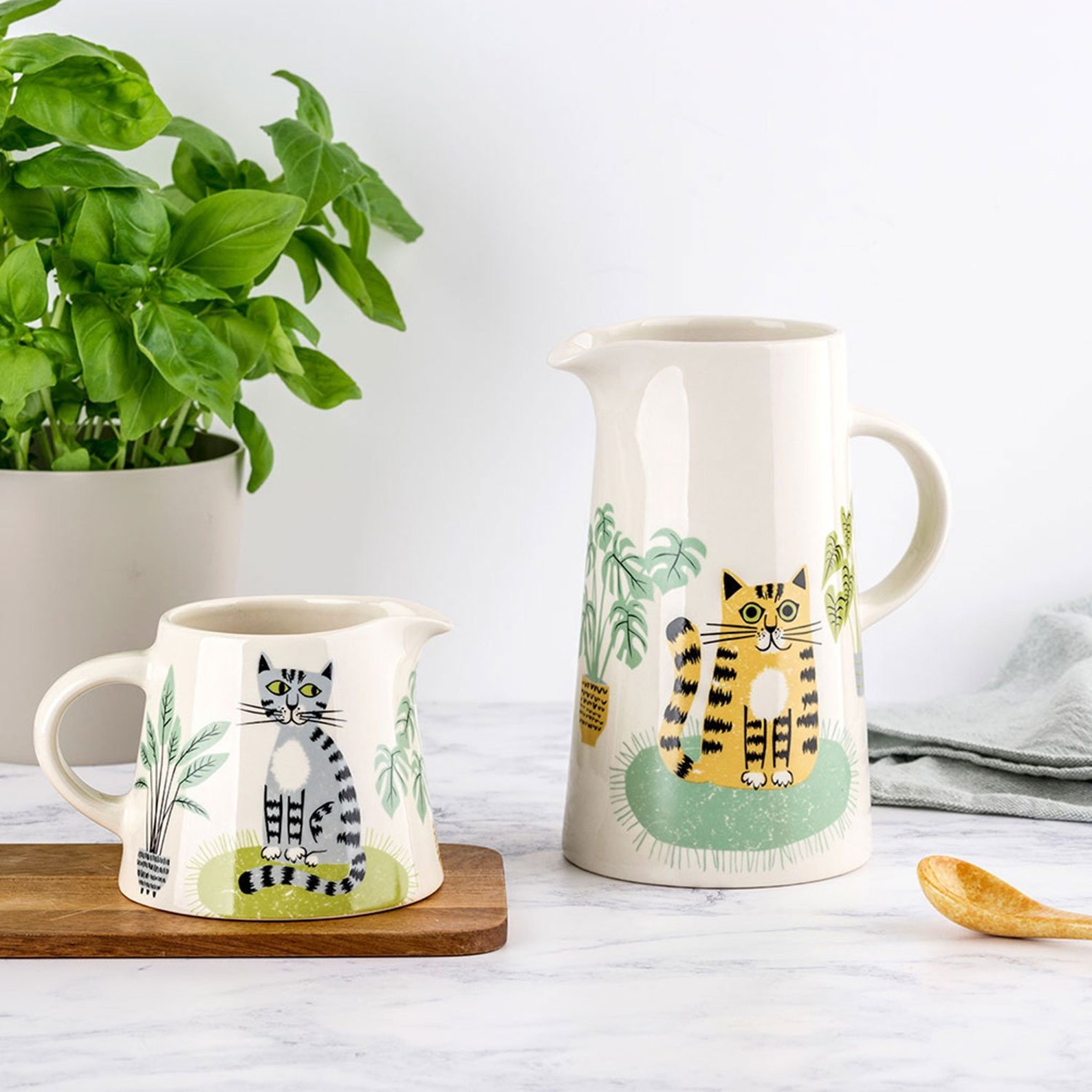 Handmade Ceramic Cat Pitcher Designed in the UK by Hannah - Etsy UK